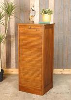 Oude brocante houten archiefkast met rolluik - roldeurkast, Huis en Inrichting, Kasten | Roldeurkasten en Archiefkasten, Ophalen