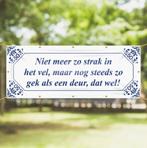Spandoek 50 jaar - Abraham/Sarah, Hobby en Vrije tijd, Ophalen of Verzenden, Zo goed als nieuw, Versiering, Abraham of Sarah