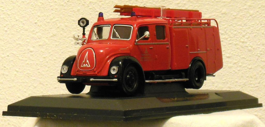 MAGIRUS-DEUTZ. Merkur. 1961. Yat Ming.-Sign. Brandweer. 1:43, Verzenden, Zo goed als nieuw, Bus of Vrachtwagen, Overige merken