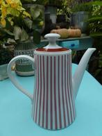 retro Melitta porseleinen koffie kan rood/wit gestreept, Verzamelen, Ophalen of Verzenden, Huis en Inrichting