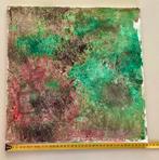 Groen Blauw abstract, Antiek en Kunst, Kunst | Schilderijen | Abstract, Ophalen of Verzenden