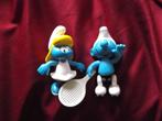 2 smurfen, Ophalen of Verzenden, Zo goed als nieuw, Verschillende Smurfen, Poppetje, Figuurtje of Knuffel