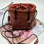 Handgemaakt Bamboe Schoudertasje - Uniek!, Sieraden, Tassen en Uiterlijk, Tassen | Damestassen, Ophalen of Verzenden, Nieuw, Bruin