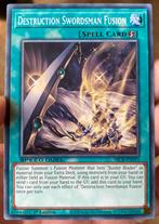 Yu-Gi-Oh! Destruction Swordsman Fusion SBCB 1st Ed !, Verzenden, Zo goed als nieuw, Losse kaart, Foil