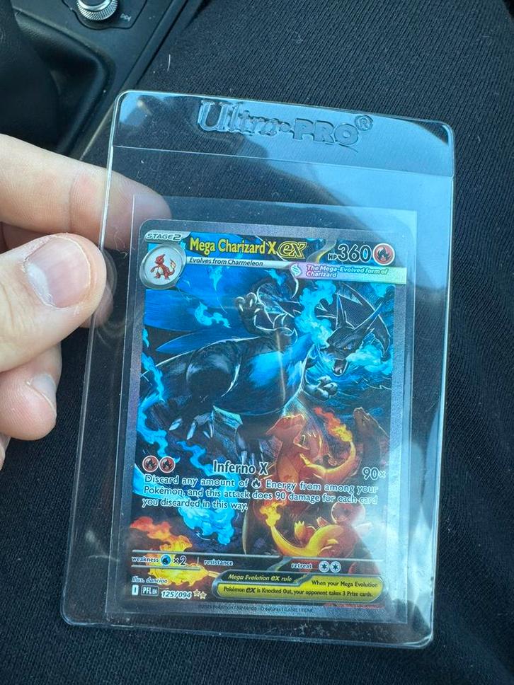 Mega charizard ex 125 (packfresh), Hobby en Vrije tijd, Verzamelkaartspellen | Pokémon, Zo goed als nieuw, Ophalen of Verzenden