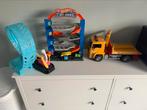 Hot wheels garage + looping en takelwagen, Kinderen en Baby's, Speelgoed | Speelgoedvoertuigen, Ophalen of Verzenden, Zo goed als nieuw