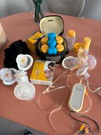 Medela freestyle borstkolf + veel accessoires, Ophalen, Gebruikt, Borstkolf