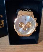 GG Luxe heren horloge NIEUW stainless steel, Ophalen of Verzenden, Waterdicht, Nieuw