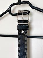 Zwarte leren riem, Nieuw, Tailleriem, Ophalen of Verzenden, 3 tot 5 cm