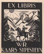1894 Ex Libris Nederland : Jeanne Bieruma Oosting, 1944, Antiek en Kunst, Kunst | Etsen en Gravures, Verzenden