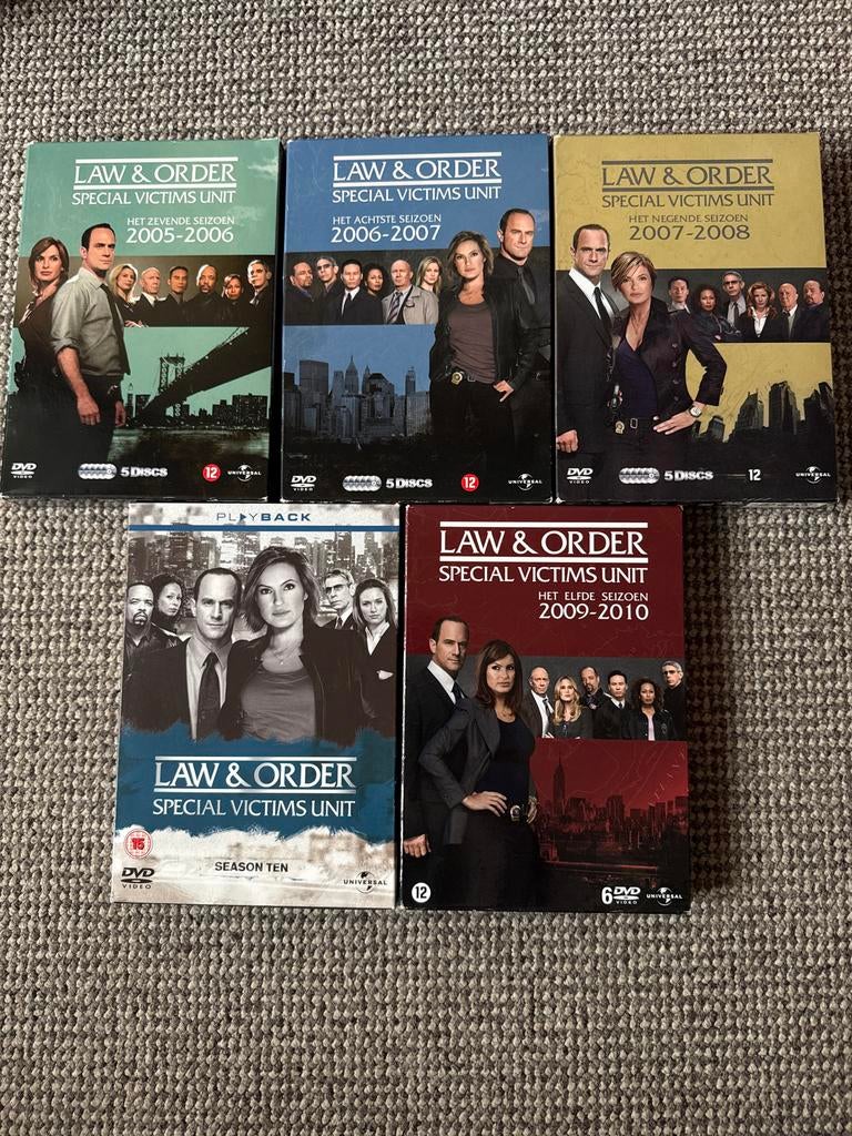 Law & Order SVU Seizoen 7, 8, 9, 10, 11 DVD Boxset, Cd's en Dvd's, Dvd's | Tv en Series, Gebruikt, Boxset, Drama, Ophalen of Verzenden