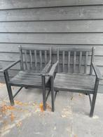 2 stevige houten tuinstoelen, Ophalen of Verzenden, Zo goed als nieuw, Hout