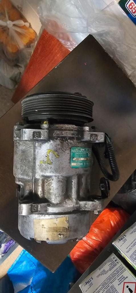Citroen/Peugeot SD7V16 1106F Sanden Compressor/Pomp, Auto-onderdelen, Airco en Verwarming, Citroën, Peugeot, Gebruikt, Ophalen of Verzenden