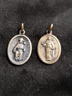 Vintage religieuze hangers S. Nino Atocha & S. Roos van Lima, Verzenden, Zilver, Hanger