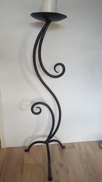 Kandelaar smeedijzer 114 cm hoog, Ophalen, Gebruikt, Zwart, Kandelaar