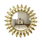 Mid Century Verkoperd Metalen Zonnespiegel Deknudt Convex 50, Huis en Inrichting, Woonaccessoires | Spiegels, Minder dan 50 cm