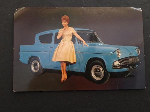 Ford Anglia de Luxe 1961 - promotie kaart groot formaat, Verzamelen, Automerken, Motoren en Formule 1, Gebruikt, Auto's, Ophalen of Verzenden