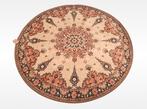Vintage Louis de poortere Concerto rond brown pink 145x145cm, Gebruikt, ., Rond, Ophalen of Verzenden