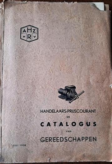 AHZR Handelaarprijscourant en catalogus van gereedschappen beschikbaar voor biedingen