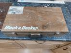 Vintage Black & Decker Boormachine met Hulpstukken, Ophalen, Gebruikt, Overige typen, Black & Decker