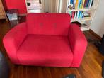 Montel bank, rood drie zits en loverchair in prima staat., Huis en Inrichting, Ophalen, Zo goed als nieuw, 75 tot 100 cm, 200 tot 250 cm