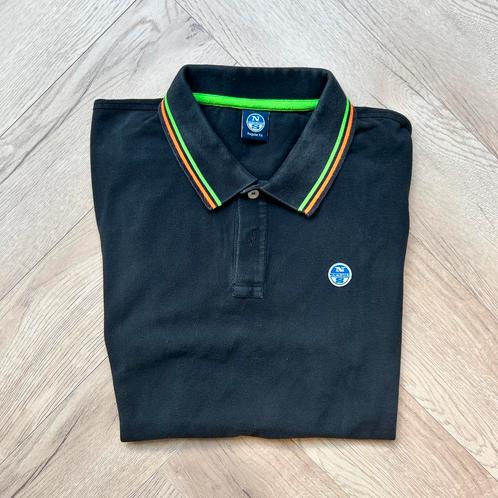 North Sails Polo | Maat L | Zwart | Sportief, Kleding | Heren, Polo's, Zo goed als nieuw, Maat 52/54 (L), Zwart, Ophalen of Verzenden