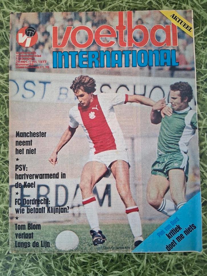 Voetbal International nummer 39, van 26 sep.- 1 okt. 1977, Verzamelen, Sportartikelen en Voetbal, Gebruikt, Boek of Tijdschrift