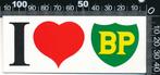 Sticker: BP - I love BP, Ophalen of Verzenden, Zo goed als nieuw, Auto of Motor
