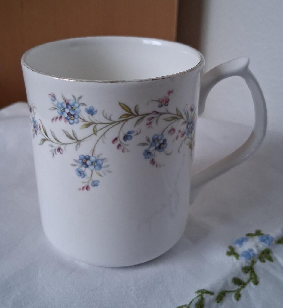 Duchess mok met vergeet mij nietjes *eureka*, Ophalen of Verzenden