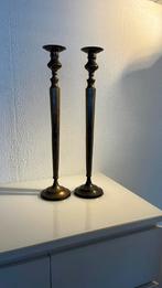 Bronzen kandelaars 55cm hoog, Ophalen, Koper of Brons