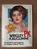 Blikken reclame plaat Wrigley, Verzamelen, Ophalen of Verzenden, Zo goed als nieuw, Reclamebord