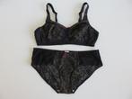 Anita Care Fleur prothese BH en slipje, setje 75B en 42, Anita, Verzenden, Zwart, Setje