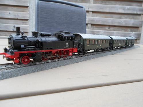 supermooie marklin BR74 DB DIGITAAL + rijtuigen, Hobby en Vrije tijd, Modeltreinen | H0, Zo goed als nieuw, Treinset, Märklin