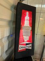 Vintage Champion Bougie Lichtbak / Reclamebord, Antiek en Kunst, Antiek | Emaille, Ophalen