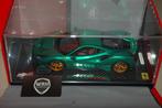 1:18 Ferrari 488 Pista gloss green BBR ltd 20 pcs WRH, Verzenden, Zo goed als nieuw, Auto, Overige merken