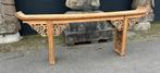 Chinese sidetable wandtafel uniek 2,5 m chinees houtsnijwerk, Huis en Inrichting, Tafels | Sidetables, Verburgt Vintage, Ophalen of Verzenden