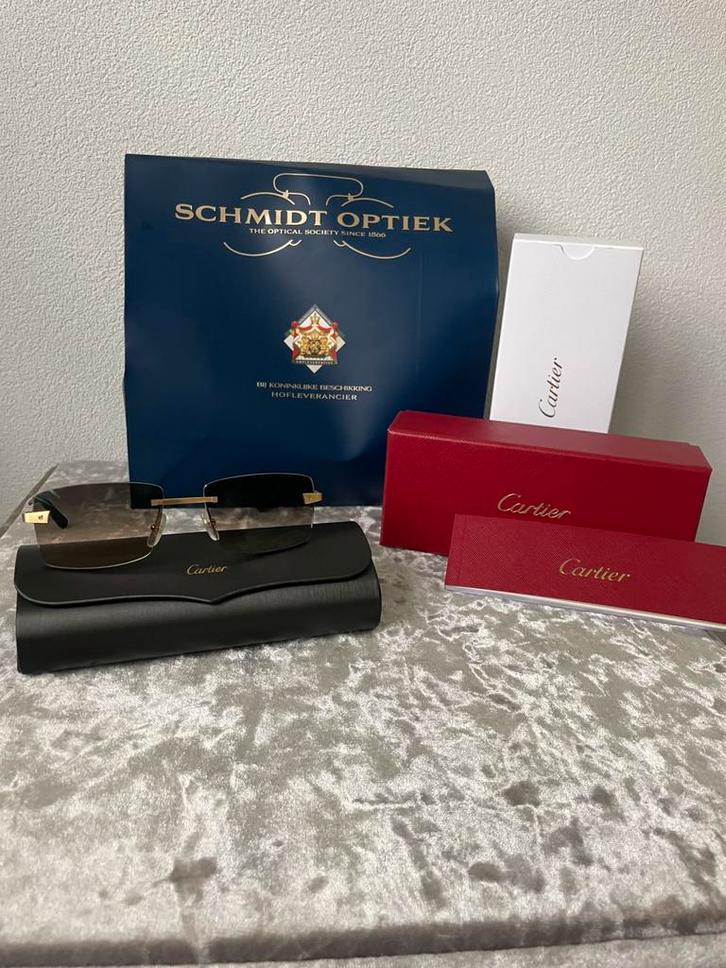 Cartier Santos Bril, Sieraden, Tassen en Uiterlijk, Zonnebrillen en Brillen | Heren, Nieuw, Bril, Overige merken, Overige kleuren