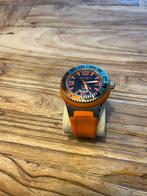 Oranje Jet Set Horloge Heren, Overige merken, Gebruikt, Staal, Polshorloge
