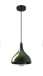 Twee KARWEI Liva hanglampen - groen, Ophalen, Zo goed als nieuw, Overige materialen, Minder dan 50 cm