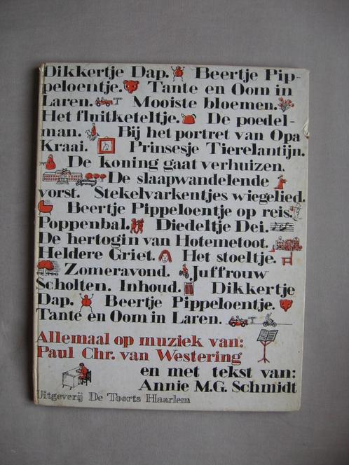 Annie M.G - Dikkertje Dap en 18 andere liedjes (1965 druk 1), Muziek en Instrumenten, Bladmuziek, Gebruikt, Thema, Piano, Zang