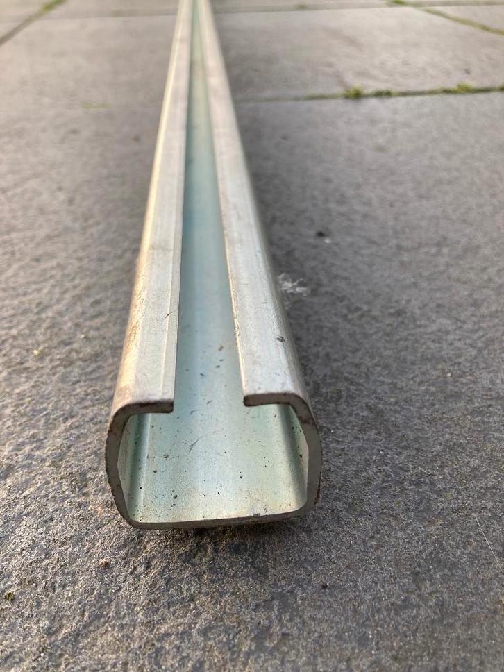 Nieuwe Schuifdeurrail, Zware Schuifdeurrail, lengte 3 meter, Doe-het-zelf en Verbouw, Hang- en Sluitwerk, Nieuw, Overige typen