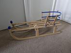 Houten Slee met rugleuning, Kinderen en Baby's, Ophalen, Rugleuning, Zo goed als nieuw, Hout