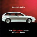 Folder Alfa Romeo 156 en 156 Sportwagon Lusso (ca.2001), Boeken, Auto's | Folders en Tijdschriften, Gelezen, Alfa Romeo, Ophalen of Verzenden