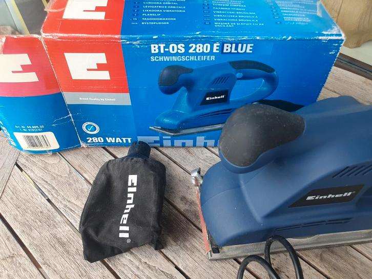 Einhell Schuurmachine - BT-OS 280 E Blue, Doe-het-zelf en Verbouw, Gereedschap | Schuurmachines, Gebruikt, Vlakschuurmachine, Minder dan 600 watt