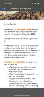 Gezocht Marathon rotterdam, Eén persoon