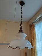 Hanglamp met melkglazen kap., Ophalen, Gebruikt, Minder dan 50 cm