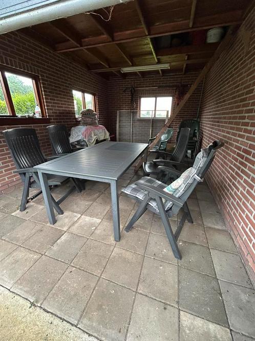 4 tuinstoelen, Tuin en Terras, Tuinstoelen, Gebruikt, Kunststof, Ophalen
