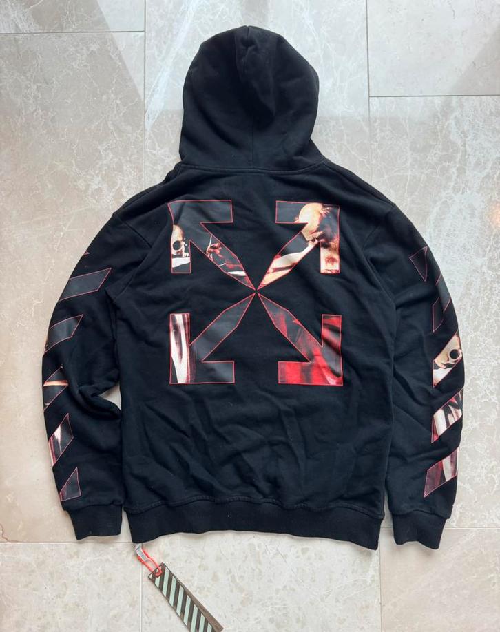 Off-White Caravaggio Arrow Trui, Kleding | Heren, Truien en Vesten, Zo goed als nieuw, Maat 48/50 (M), Zwart, Ophalen of Verzenden