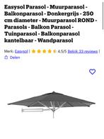 Muurparasol oud maar nooit gebruikt grijs easysol, Tuin en Terras, Parasols, Ophalen, Zo goed als nieuw