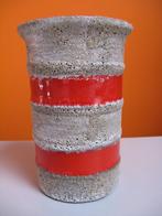 retro vintage fat lava vaas Strehla Germany 70s, Huis en Inrichting, Woonaccessoires | Vazen, Aardewerk of Porselein, Oranje, Ophalen of Verzenden